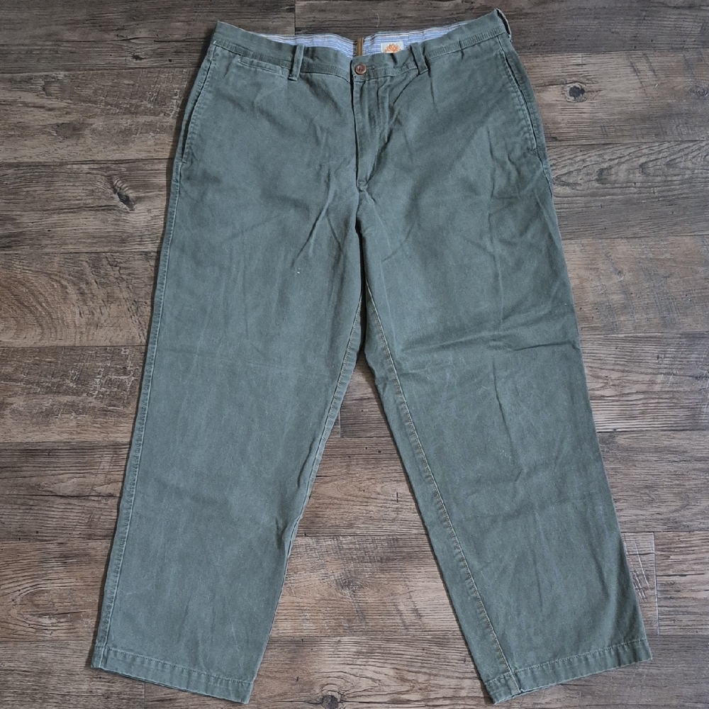 Timberland Olive Chinos Vintage Straight Leg Casual Pants
